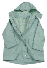 Mintová šusťáková jarní bunda s kapucí Tchibo