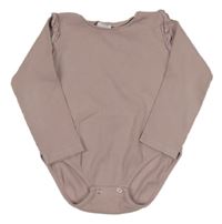 Starorůžové žebrované body s volánky Zara