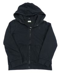 Černá propínací mikina s hvězdou a kapucí F&F