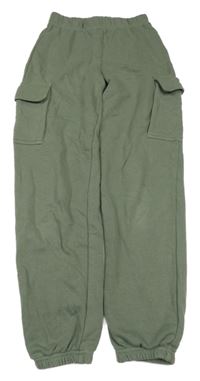 Khaki tepláky s kapsami H&M