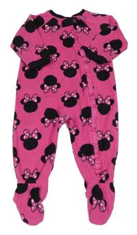 Růžový fleecový overal s Minnie Disney