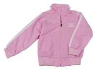 Růžová sportovní propínací mikina Adidas