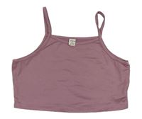 Fiaovorůžový crop top Shein