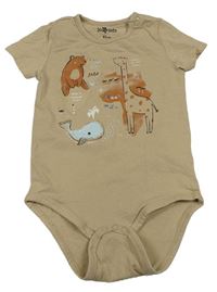 Béžové body se zvířátky So Cute