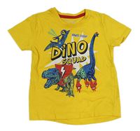 Žluté tričko s dinosaury