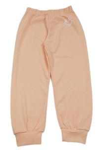 Broskvové sportovní kalhoty se smajlíkem 