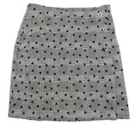 Černo-bílá vzorovaná sukně se srdíčky Primark