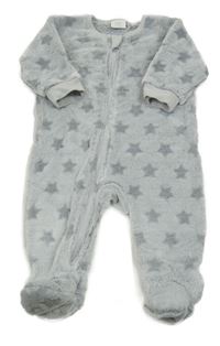 Šedý chlupatý overal s hvězdičkami Next