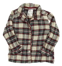 Barevný kostkovaný pyžamový kabátek H&M