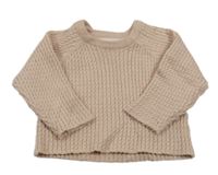 Světlerůžový vzorovaný svetr Zara 