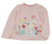 Světlerůžové triko se zajíčkem Nutmeg