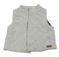 Šedá tepláková prošívaná zateplená vesta Jasper Conran