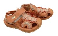 Lososové neoprenovo/koženkové sandály FASHION vel. 26