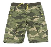 Army cargo plátěné kraťasy s úpletovým pasem dopodopo