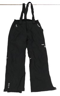 Nové - černé šusťákové zimní oteplovačky s odepínacími kšandami C&A