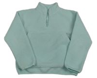 Mátová huňatá mikina s kapsou St. Bernard