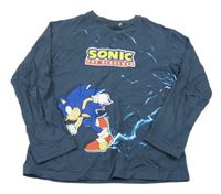 Tmavomodré triko se Sonicem C&A