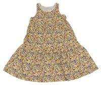 Smetanové kytičkované šaty name it.