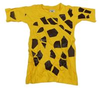 Tmavožluto-hnědé tričko - žirafa B&C