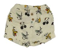 Smetanové kraťasy s Mickey s kamarády PRIMARK