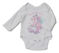 Bílé body s jednorožcem so cute