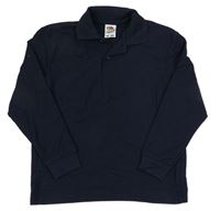 Tmavomodré polo triko Fruit of the Loom