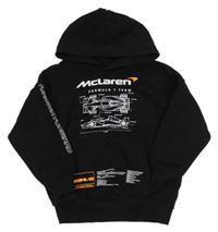 Černá mikina s formulemi a kapucí M&S