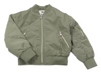 Khaki šusťákový zateplený bomber F&F