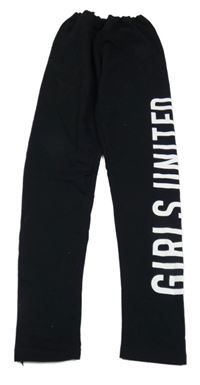 Černé teplé legíny s nápisem Page One Young