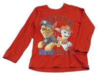 Červené triko s Chasem a Marshallem Nickelodeon