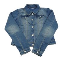 Tmavomodrá riflová crop bunda Name it