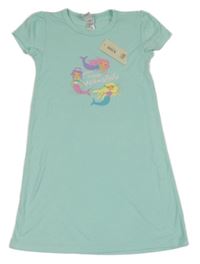 Nové - Tyrkysová noční košile s mořskými pannami Peacocks