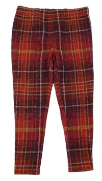 Červeno-žluto-černé kostkované tregíny Next