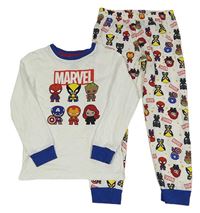Bílé pyžamo s Marvel hrdiny H&M