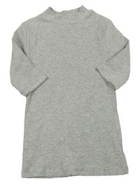 Šedé žebrované tričko Zara