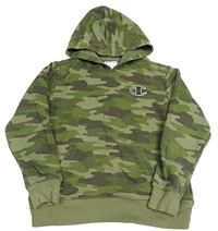 Khaki-zelená army mikina s logem Champion