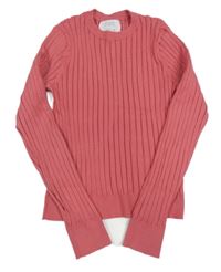 Růžový žebrovaný lehký svetr Zara