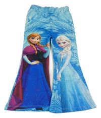 Modré flare tepláky s Frozen 