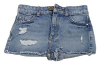 Světlemodré riflové kraťasy s prošoupáním River Island