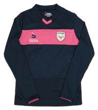 Tmavomodro-růžové sportovní triko s potiskem Skita 