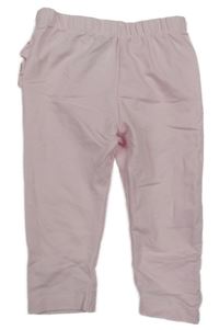 Světlerůžové legíny s volánky 