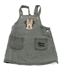 Světlešedé riflové laclové šaty s Minnie Primark