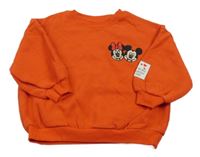 Červená mikina s Minnie a Mickeym Next