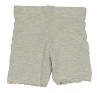 Světlešedé melírované elastické kraťasy Primark