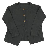 Antracitový propínací svetr George