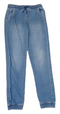 Světlemodré cuff rifle Denim Co.