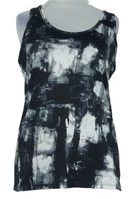 Dámský černo-šedý vzorovaný sportovní top H&M