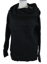 Nové - Dámský černý vlněný svetr s komínovým límcem All Saints 