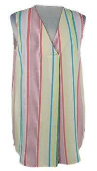 Dámský barevně pruhovaný halenkový top Peacocks 