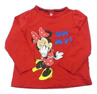 Červené triko s Minnie M&S